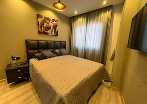 شقة مفروشة 1 + 1 في مجمع مع بنية تحتية فندقية في محمودلار