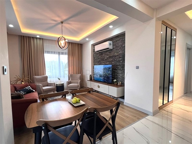 شقة 2+1 في مجمع جديد في منطقة تيجي ، على بعد 400 متر من البحر