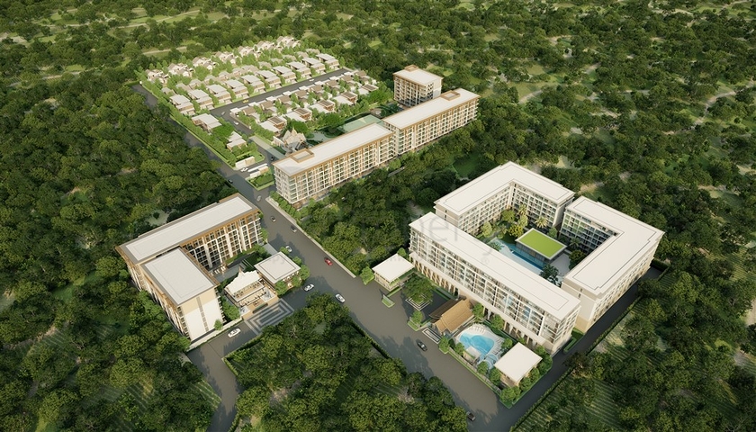 يقع المجمع في منطقة لاغونا المرموقة