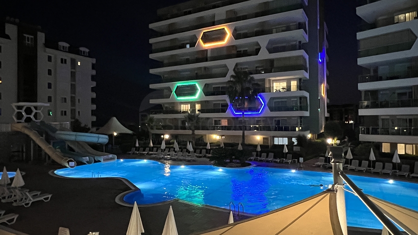 شقة 2 + 1 في مجمع مع البنية التحتية للفندق