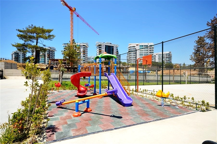 شقة مفروشة بغرفة نوم واحدة مع تخطيط 1 + 1