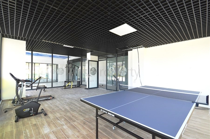 شقة مفروشة بغرفة نوم واحدة مع تخطيط 1 + 1