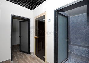 شقة مفروشة بغرفة نوم واحدة مع تخطيط 1 + 1