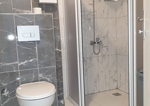 شقة مفروشة بغرفة نوم واحدة مع تخطيط 1 + 1