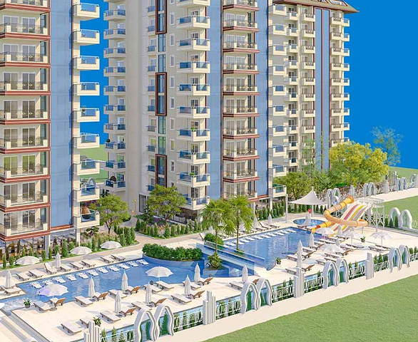 دوبلكس 2 + 1 في مجمع جديد من مطور كبير