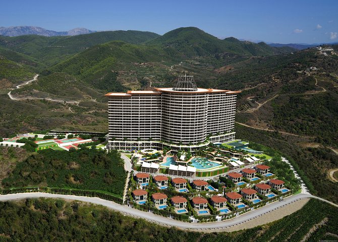 شقة 1+1 في مجمع مفهوم الفندق.