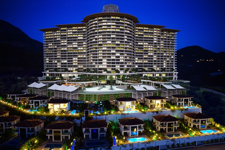 شقة 1+1 في مجمع مفهوم الفندق.