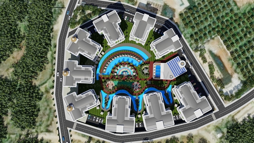 شقة 1+1 في مجمع حصري