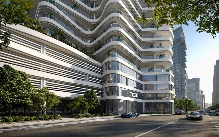 شقق مطلة على قناة برج خليفة في دبي