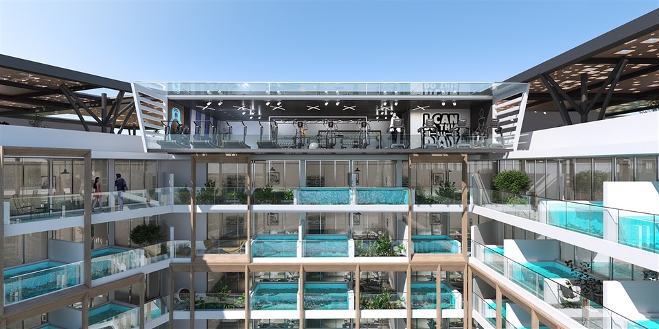 شقق استثمارية مع مسبح في دبي ، أرجان