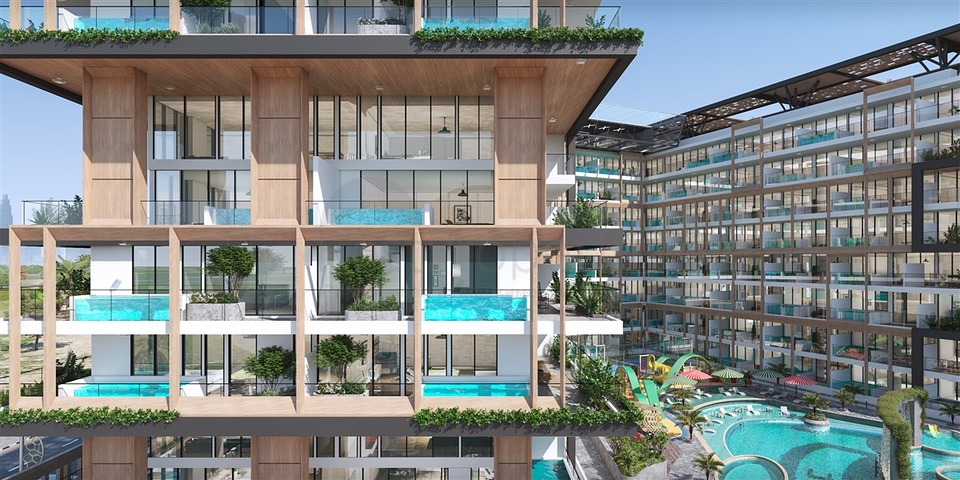 شقق استثمارية مع مسبح في دبي ، أرجان