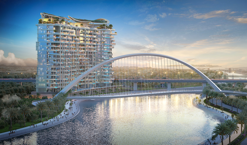 شقق مطلة على برج خليفة ومسابح في دبي