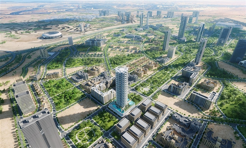 شقق مع مسبح في قرية الجميرا سركل في مشروع تاريخي