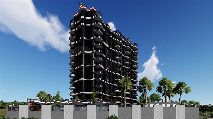 تصميم حديث - شقق ضمن مجمع سكني حديث -في مهموتلار / الانيا 