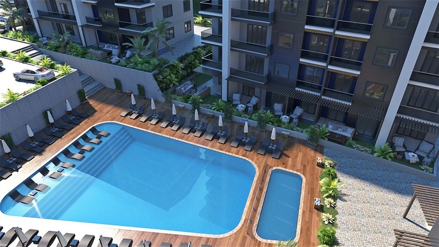 شقة جديدة بغرفة نوم واحدة في منطقة أوبا