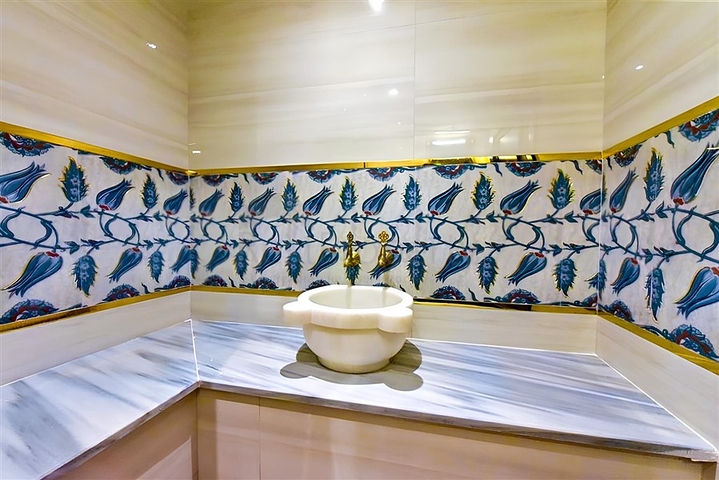 فيلا مطلة على البحر الأبيض المتوسط وقلعة ألانيا