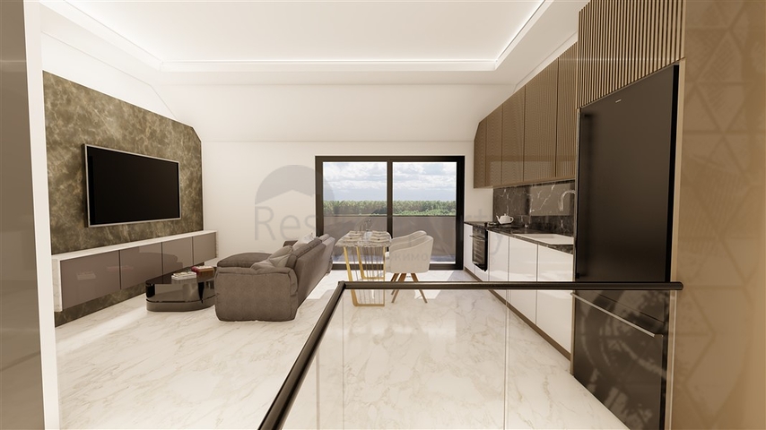 شقة 1+1 في مجمع جديد في منطقة أوبا