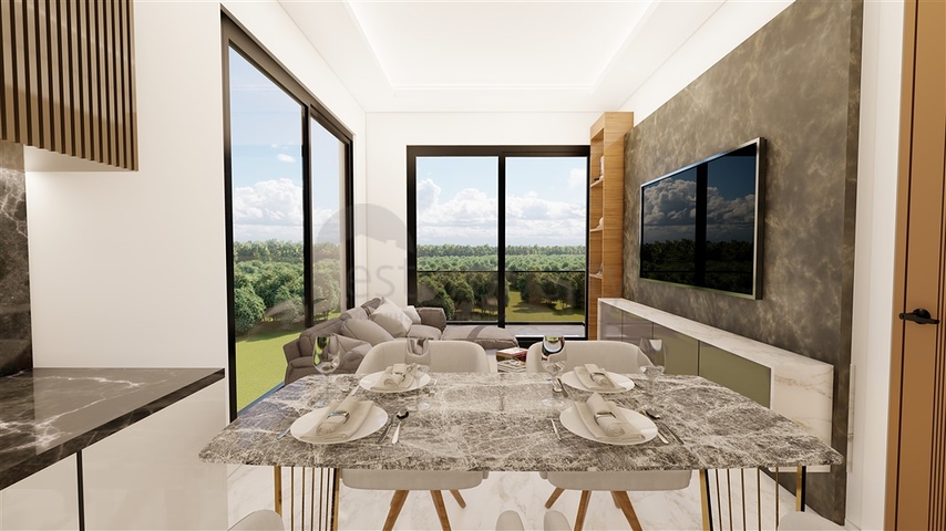 شقة 1+1 في مجمع جديد في منطقة أوبا