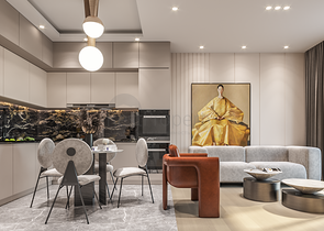 شقق من غرفتين في مجمع منطقة أوبا