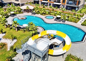 شقة 2 + 1 في منطقة أوبا من مطور جودة 