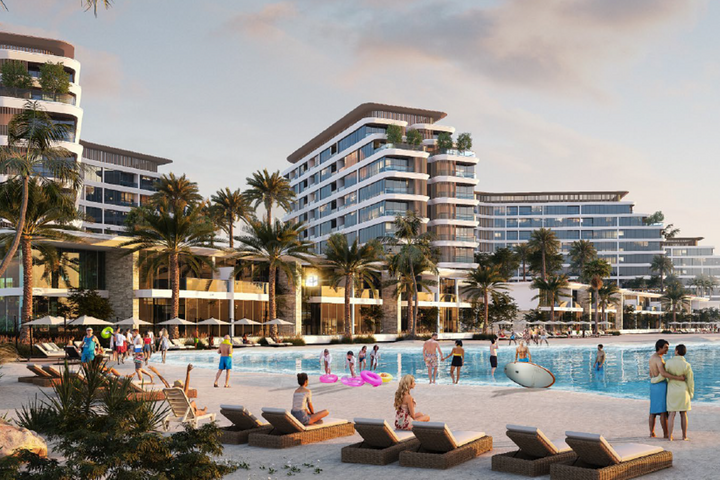 شقق فاخرة على البحر في بلو آيلاند