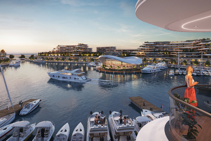 شقق فاخرة على البحر في بلو آيلاند