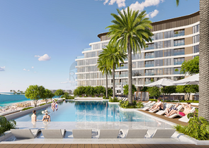 شقق فاخرة على البحر في بلو آيلاند