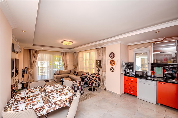 شقة 2+1 في مجمع مع بنية تحتية من نوع الفندق في منطقة أفسالار