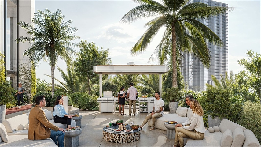 شقق فاخرة مطلة على المدينة في ناطحة سحاب في دبي