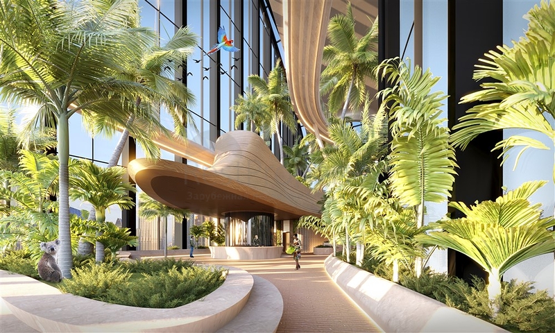 شقق فاخرة مطلة على المدينة في ناطحة سحاب في دبي