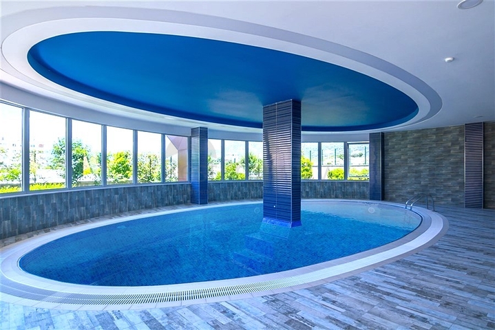 ضمن مجمع سكني حديث - شقة غرفة وصالة - مفروشة - في مهموتلار / الانيا 