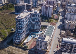 مجمع فاخر - شقق غرفتين وصالة - مفروشة - في مهموتلار / الانيا 