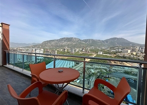 مجمع فاخر - شقق غرفتين وصالة - مفروشة - في مهموتلار / الانيا 