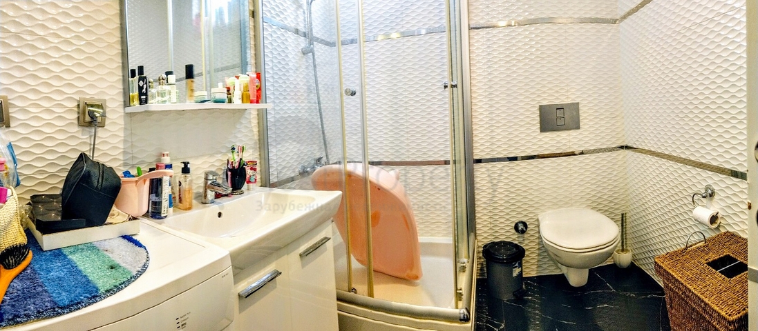 شقة 2 + 1 مع أثاث 5 دقائق سيرا على الأقدام من البحر