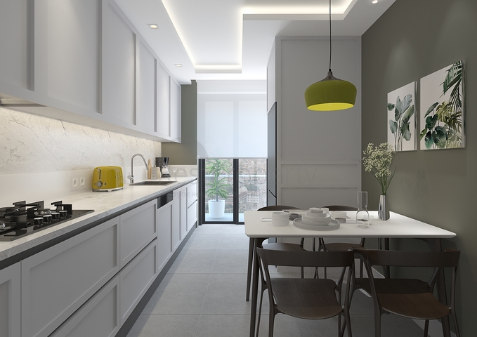 شقق 2 + 1 ، 3 + 1 في منطقة اونجالي في كونيالتي أنطاليا