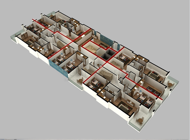 تصميم عصري - شقق ضمن مجمع سكني حديث - مهموتلار / الانيا 