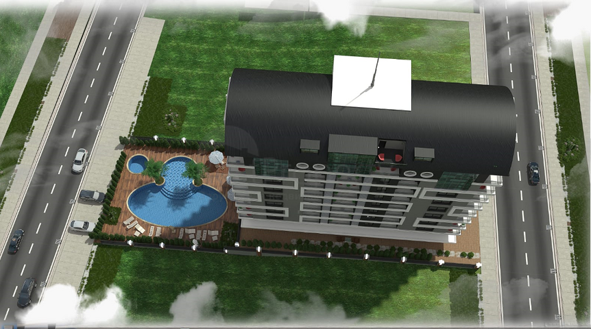 تصميم عصري - شقق ضمن مجمع سكني حديث - مهموتلار / الانيا 