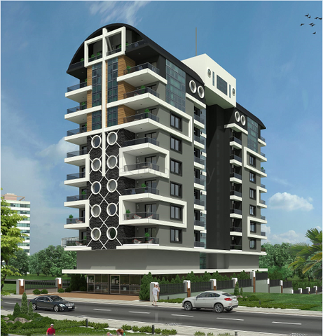 تصميم عصري - شقق ضمن مجمع سكني حديث - مهموتلار / الانيا 