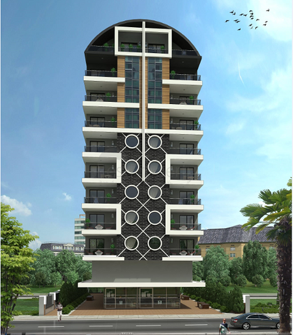 تصميم عصري - شقق ضمن مجمع سكني حديث - مهموتلار / الانيا 