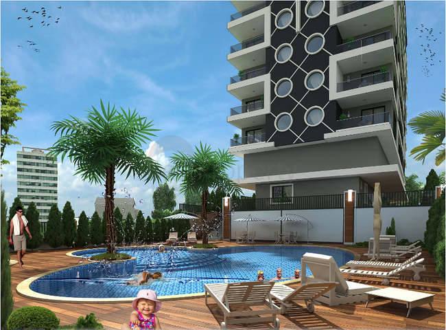 تصميم عصري - شقق ضمن مجمع سكني حديث - مهموتلار / الانيا 