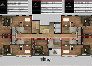 تصميم عصري - شقق ضمن مجمع سكني حديث - مهموتلار / الانيا 