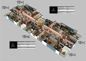 تصميم عصري - شقق ضمن مجمع سكني حديث - مهموتلار / الانيا 