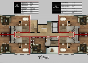 تصميم عصري - شقق ضمن مجمع سكني حديث - مهموتلار / الانيا 