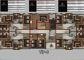 تصميم عصري - شقق ضمن مجمع سكني حديث - مهموتلار / الانيا 