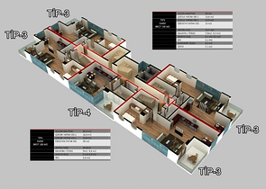 تصميم عصري - شقق ضمن مجمع سكني حديث - مهموتلار / الانيا 