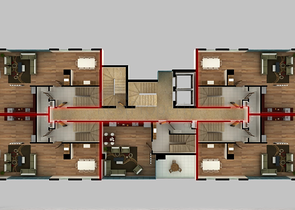 تصميم عصري - شقق ضمن مجمع سكني حديث - مهموتلار / الانيا 