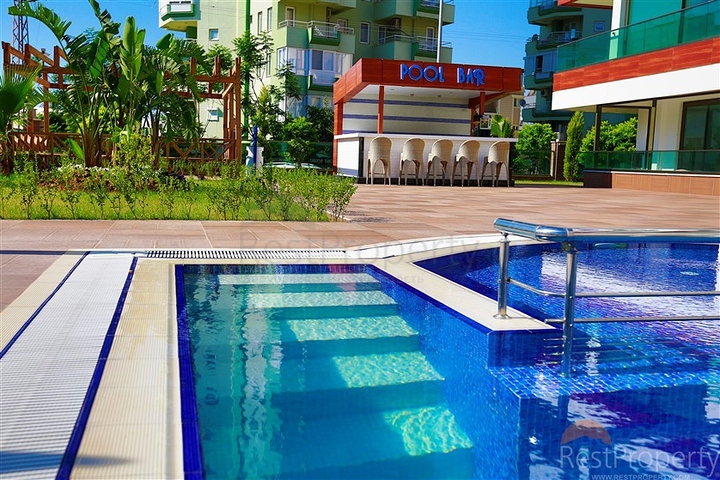 شقة بغرفة نوم واحدة مع أثاث في مجمع فندقي