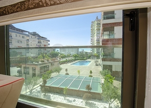 شقة بغرفة نوم واحدة مع أثاث في مجمع فندقي