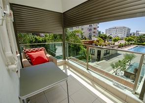 شقة بغرفة نوم واحدة مع أثاث في مجمع فندقي