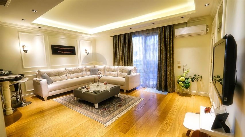 شقة 1 + 1 في مجمع فندقي على بعد 5 دقائق من البحر